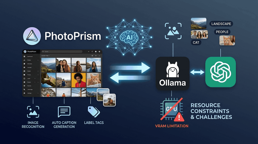 PhotoPrismがAIで賢くなった話と、Ollama常用を諦めた話