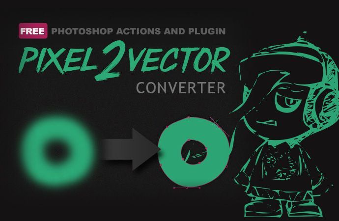 ピクセルイメージを簡単にベクターアート化するPhotoShopプラグイン「Pixel2Vector」が便利