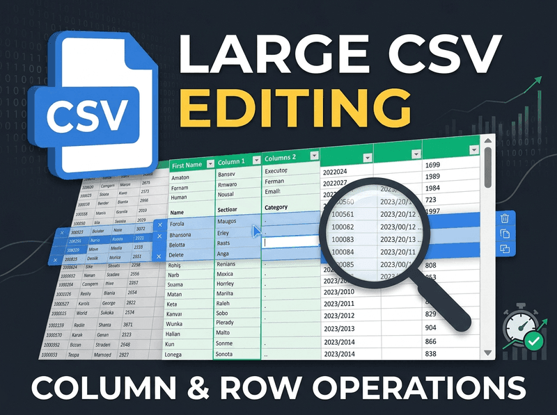 デカいCSVファイルも素早く読み込んでくれるナイスなCSVエディタ「SmoothCSV」！